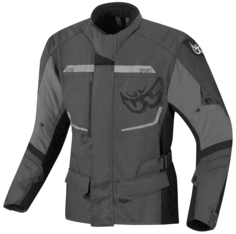 Мотоциклетная текстильная куртка Berik Tourer водонепроницаемая, серый/черный