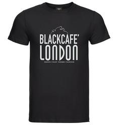 Футболка Black-Cafe London Classic с логотипом, черный/белый