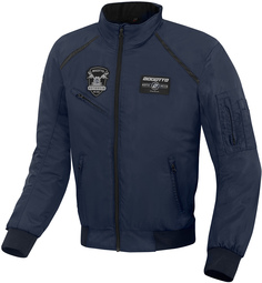 Мотоциклетная текстильная куртка Bogotto Boston с нашивкой на груди, темно-синий
