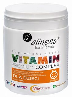 Aliness Premium Vitamin Complex Dla Dzieci Proszek набор витаминов и минералов для детей, 120 g