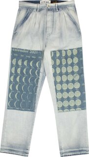 Джинсы Loewe Moon Calendar Jeans &apos;Blue&apos;, синий
