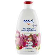 Bobini Fun пена для ванн и гель для душа для детей яблоко, 500 мл