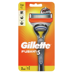Gillette Fusion5 бритва, 1 шт + сменный блок 2 шт/1 упаковка