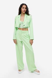 Классические брюки H&amp;M, светло-зеленый H&M