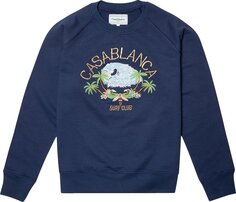 Толстовка Casablanca Printed Sweatshirt &apos;Navy&apos;, синий
