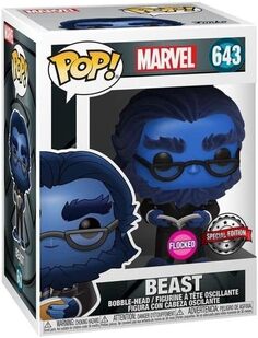 Фигурка Funko Pop! Marvel: X-Men 20th Anniversary - Beast Vinyl Flocked Exclusive