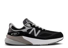 Кроссовки New Balance WMNS 990V6 MADE IN USA 2E WIDE &apos;BLACK SILVER&apos;, черный