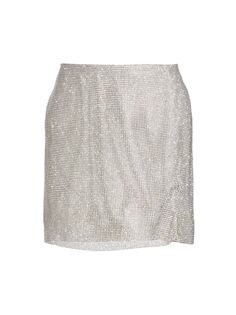 Мини-юбка Pati с кристаллами LAMARQUE, серебряный