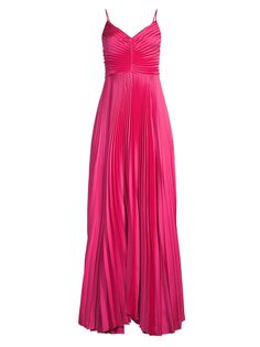 плиссированное платье Aria Delfi, розовый