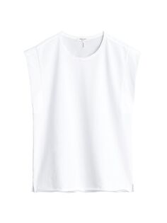 Мышечная футболка с рукавами-крылышками rag &amp; bone, белый