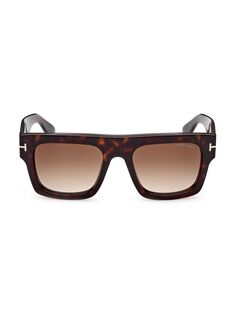 Солнцезащитные очки с геометрическим рисунком 53 мм Tom Ford