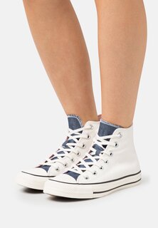 Высокие кроссовки Converse Chuck Taylor All Star Fashion, белая цапля / темно-синий