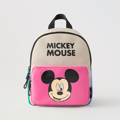 Рюкзак Zara Mickey Mouse Disney 100th Anniversary Mini Rubberised, розовый