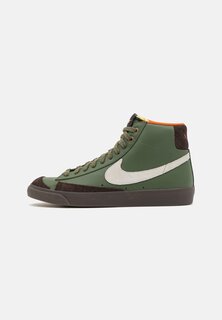 Высокие кроссовки Nike Blazer Mid 77 Vntg Ff Unisex, оливковый армейский / белоснежный