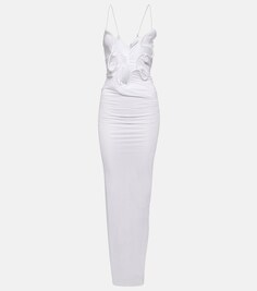 Формованное платье Venus из джерси с вырезами CHRISTOPHER ESBER, белый