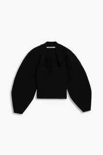 Свитер в рубчик Integral Shrug ALEXANDER WANG, черный