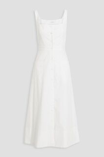 Платье миди Aris из хлопкового поплина EQUIPMENT, белый