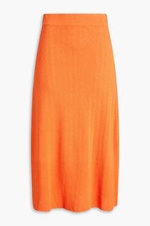 Трикотажная юбка миди SOLID &amp; STRIPED, оранжевый