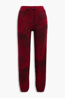 Спортивные брюки из французского хлопка с принтом Twenty Montréal, красный