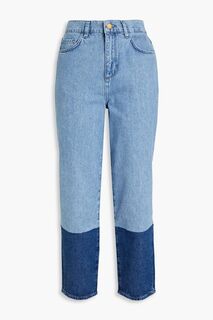 Укороченные зауженные джинсы Audrey с высокой посадкой TRIARCHY, синий
