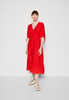Платье-рубашка Lindex, красный