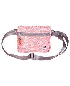Миниатюрная поясная сумка Ripple в стиле хиппи Lola, розовый