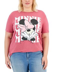 Модная футболка больших размеров с рисунком Минни Маус и бантом Disney