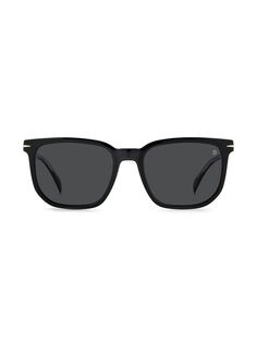 Квадратные солнцезащитные очки 1076/S 57 мм David Beckham, черный
