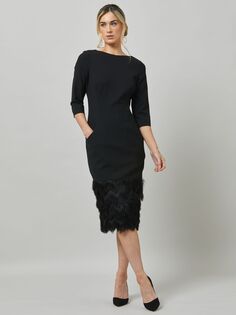 Helen McAlinden Платье Roxy с бахромой, черное