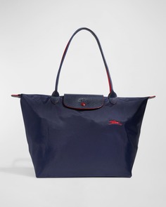 Большая нейлоновая сумка через плечо Le Pliage Club Longchamp