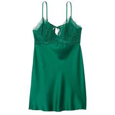 Сорочка Victoria&apos;s Secret Stretch Satin Lace Cutout Slip, зеленый
