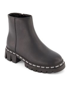 Ботинки на щиколотке с молнией и блочным каблуком для больших девочек Gabby Bolten DKNY