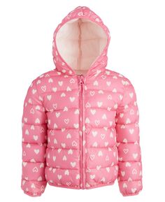 Стеганая складная куртка-пуховик с капюшоном для малышей и маленьких девочек, созданная для Macy&apos;s Epic Threads