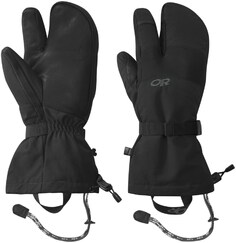 Перчатки Highcamp с тремя пальцами — мужские Outdoor Research, черный