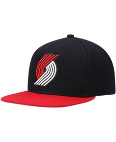 Мужская черно-красная кепка Portland Trail Blazers Team Two-Tone 2.0 Snapback Mitchell &amp; Ness