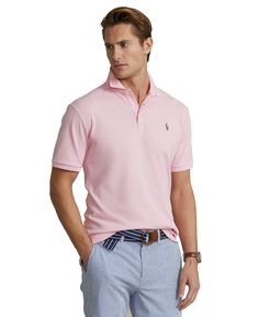 Мужская рубашка-поло классического кроя из мягкого хлопка Polo Ralph Lauren