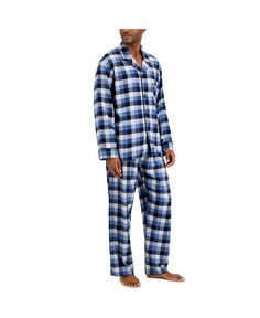 Мужской фланелевой пижамный комплект в клетку Hanes