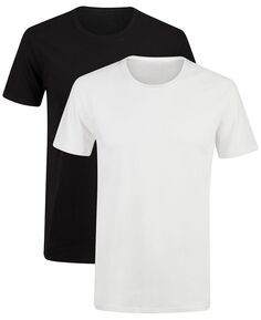 Мужские оригиналы Ultimate, 2 шт. Облегающие эластичные влагоотводящие футболки Hanes