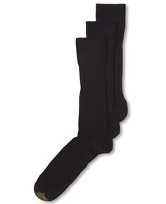 Комплект из 3 мужских носков с круглым вырезом из шерстяной ткани Windsor Gold Toe