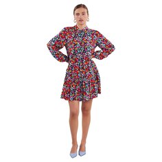 Короткое платье Yas Alira Long Sleeve, разноцветный Y.A.S