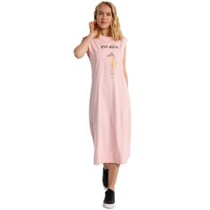 Платье с длинным рукавом Lois Jeans Graphic 123767-44722-2065, розовый