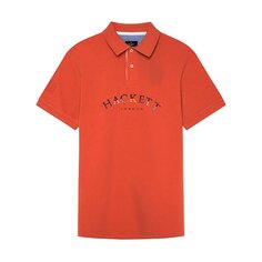 Поло с коротким рукавом Hackett Color Logo, оранжевый
