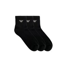 Носки Emporio Armani Underwear 304202 Ankle 3 шт, черный