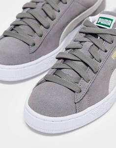 Серо-белые кроссовки Puma Suede Classic XXI