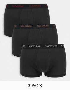 Набор из трех сумок с низкой посадкой Calvin Klein черного цвета