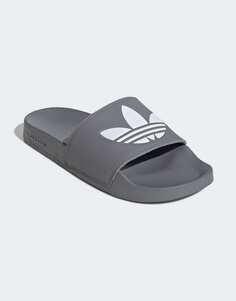 Серые шлепанцы adidas Originals Adilette Lite