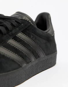 Тройные черные кроссовки adidas Originals Gazelle