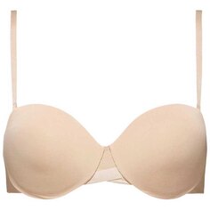 Бюстгальтер Calvin Klein Sculpted Strapless Lightly Lined, бежевый