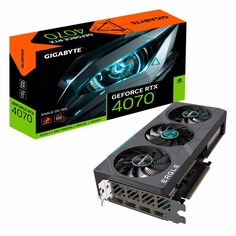 Видеокарта Gigabyte GeForce RTX 4070 Eagle OC 12ГБ, GV-N4070EAGLE OC-12GD, черный