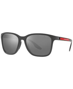 Мужские поляризованные солнцезащитные очки, PS 02WS 57 PRADA LINEA ROSSA